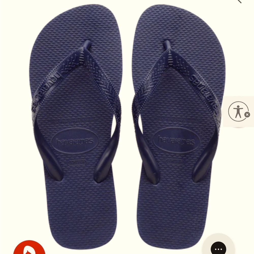 Havaianas Navy Blue Flip Flops